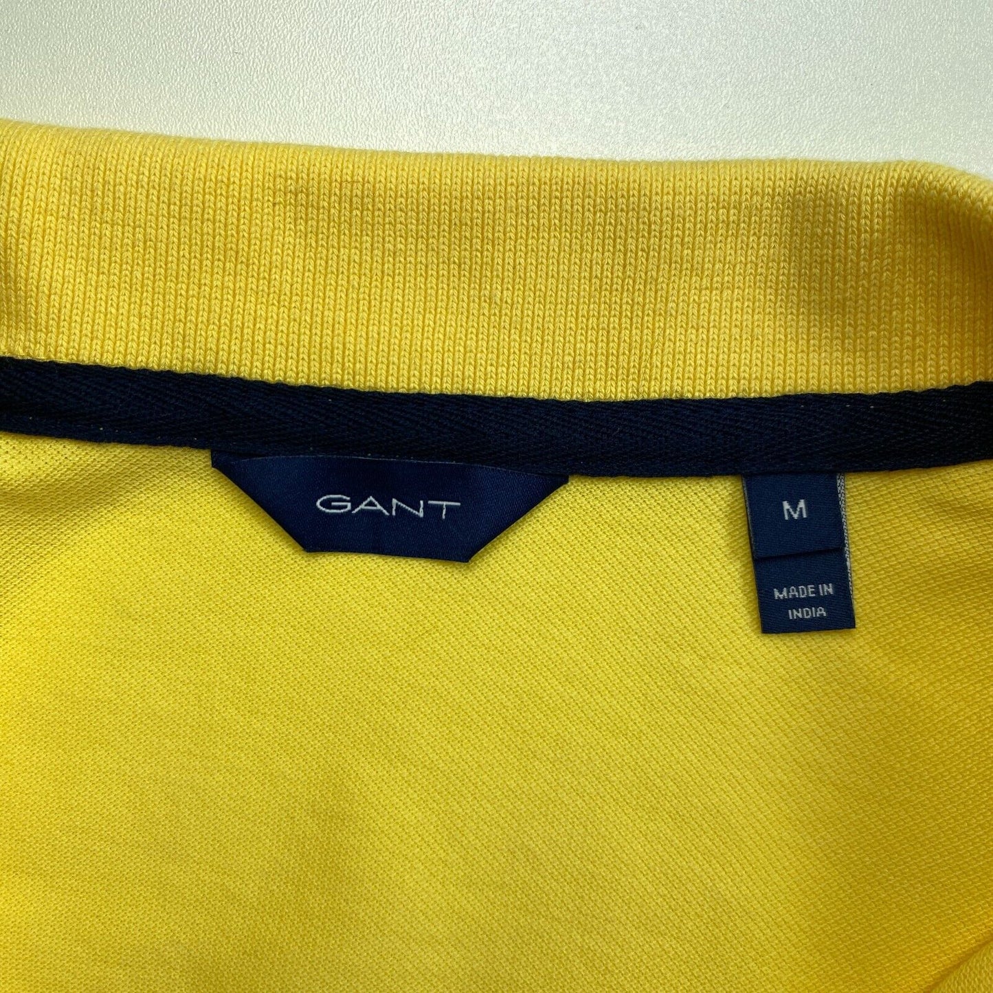 GANT Polo d'été à manches courtes en piqué jaune taille M