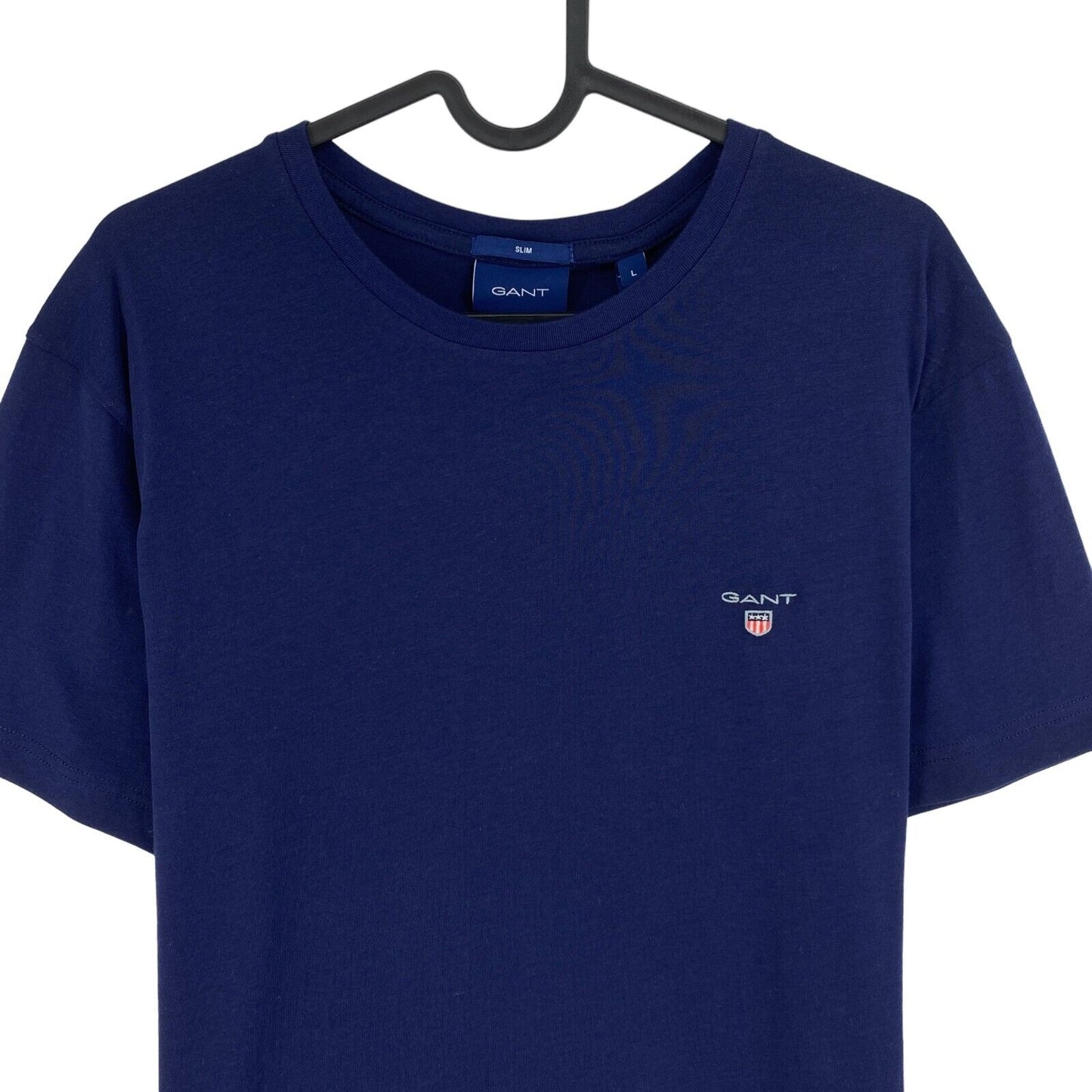 GANT Bleu Marine Original Slim Fit Crew Neck T-Shirt Taille S