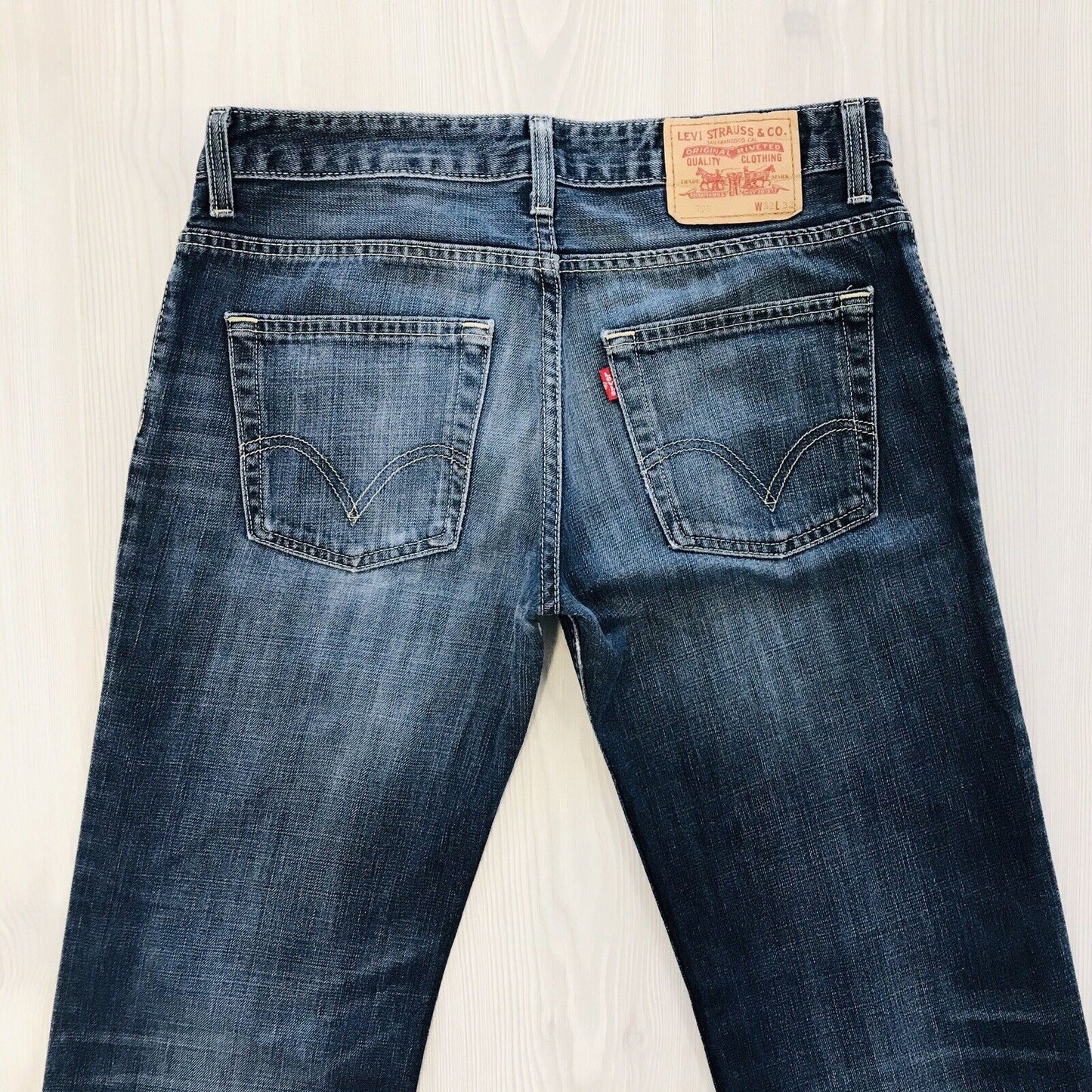 Levi's 799 Blue Regular Straight Fit Jeans Size W32 L32