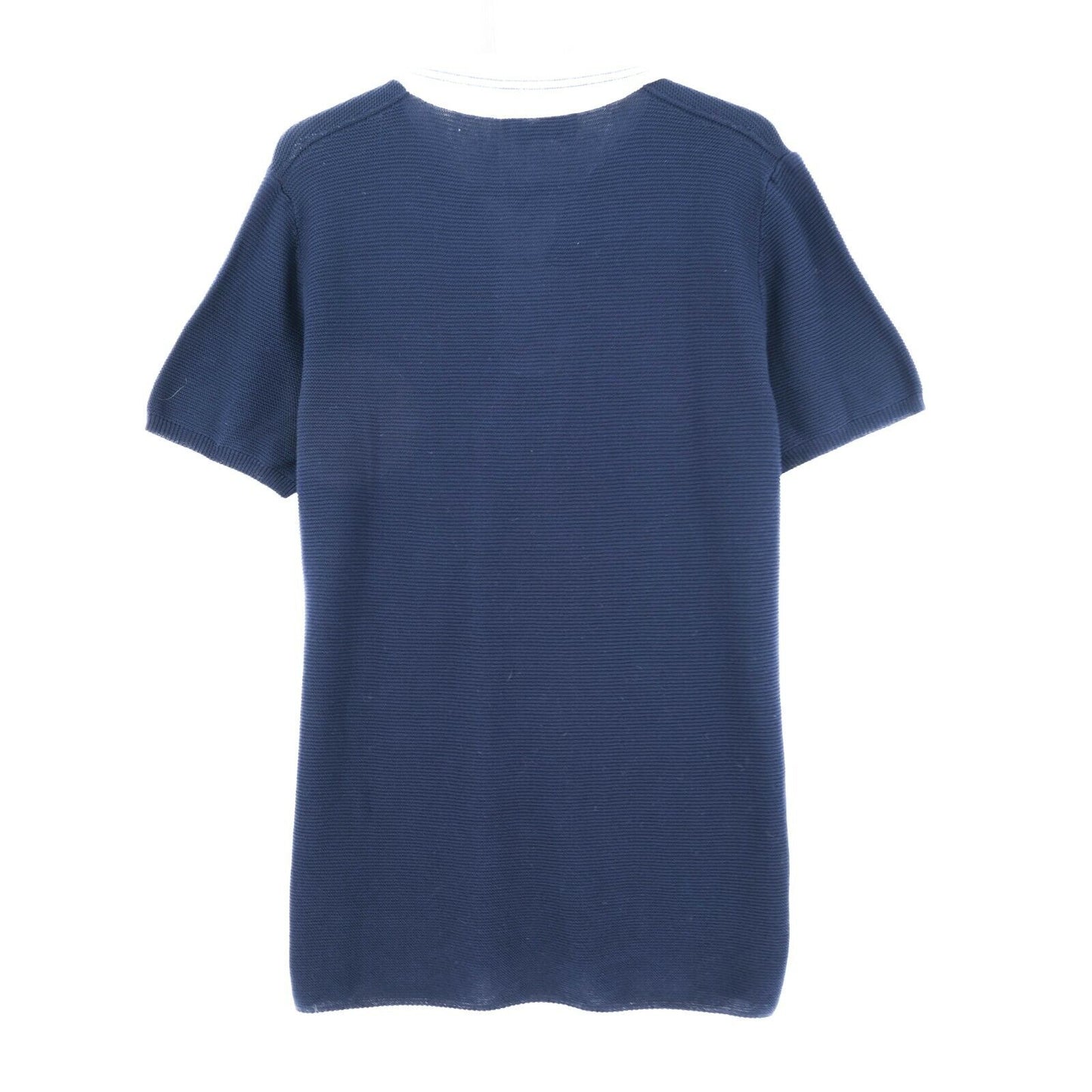 PERSONA Navy Blue Polo Neck T Shirt Size S