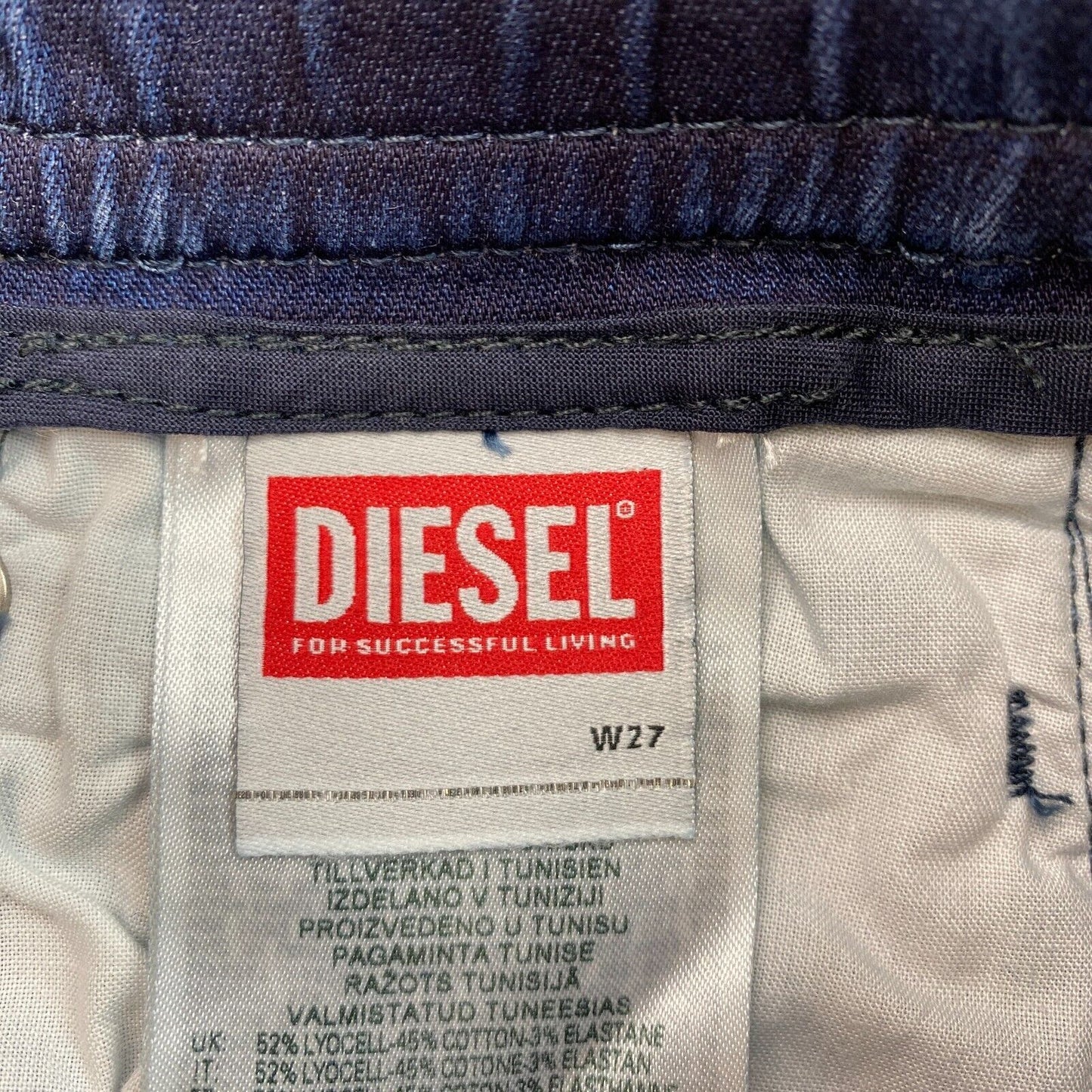 DIESEL Marineblaue Boyfriend-Jogging-Jeans, Größe W27