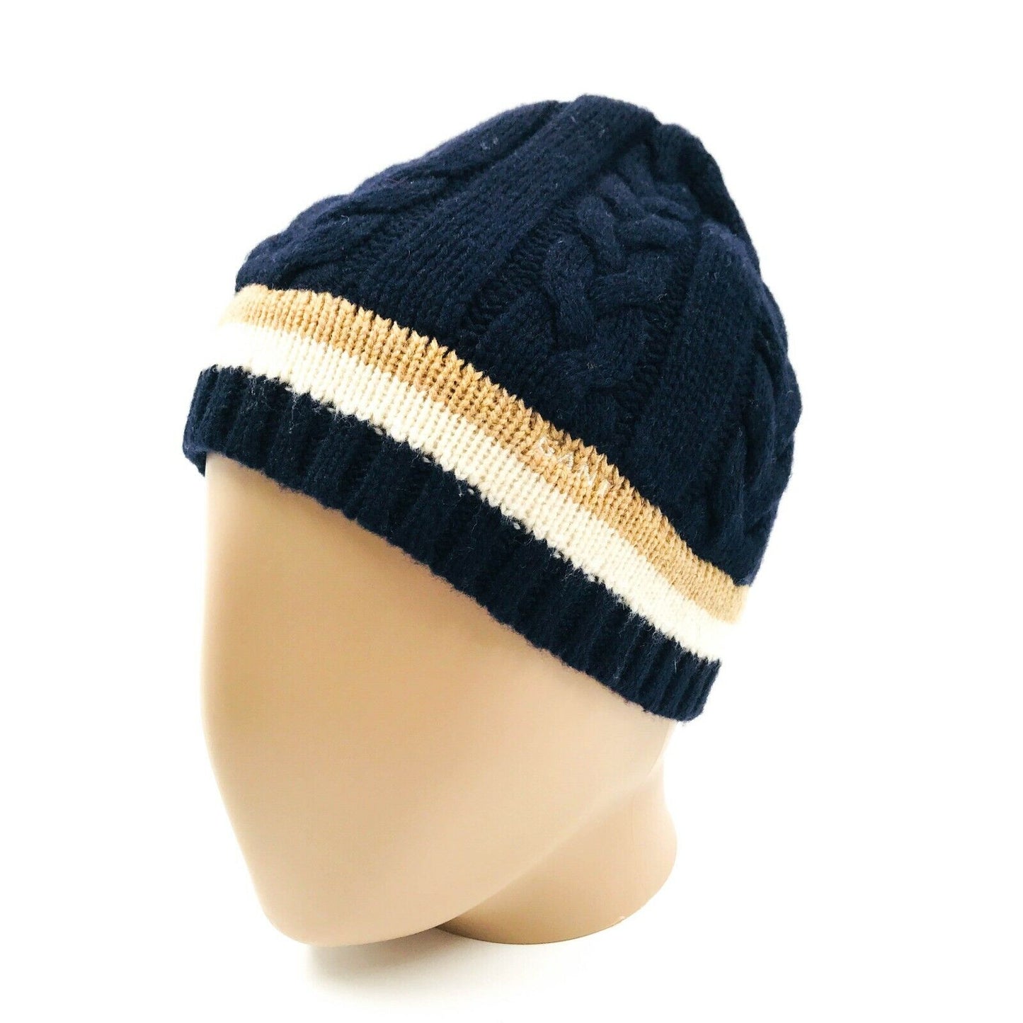 GANT Navy Blue Wool Blend Beanie Hat One Size