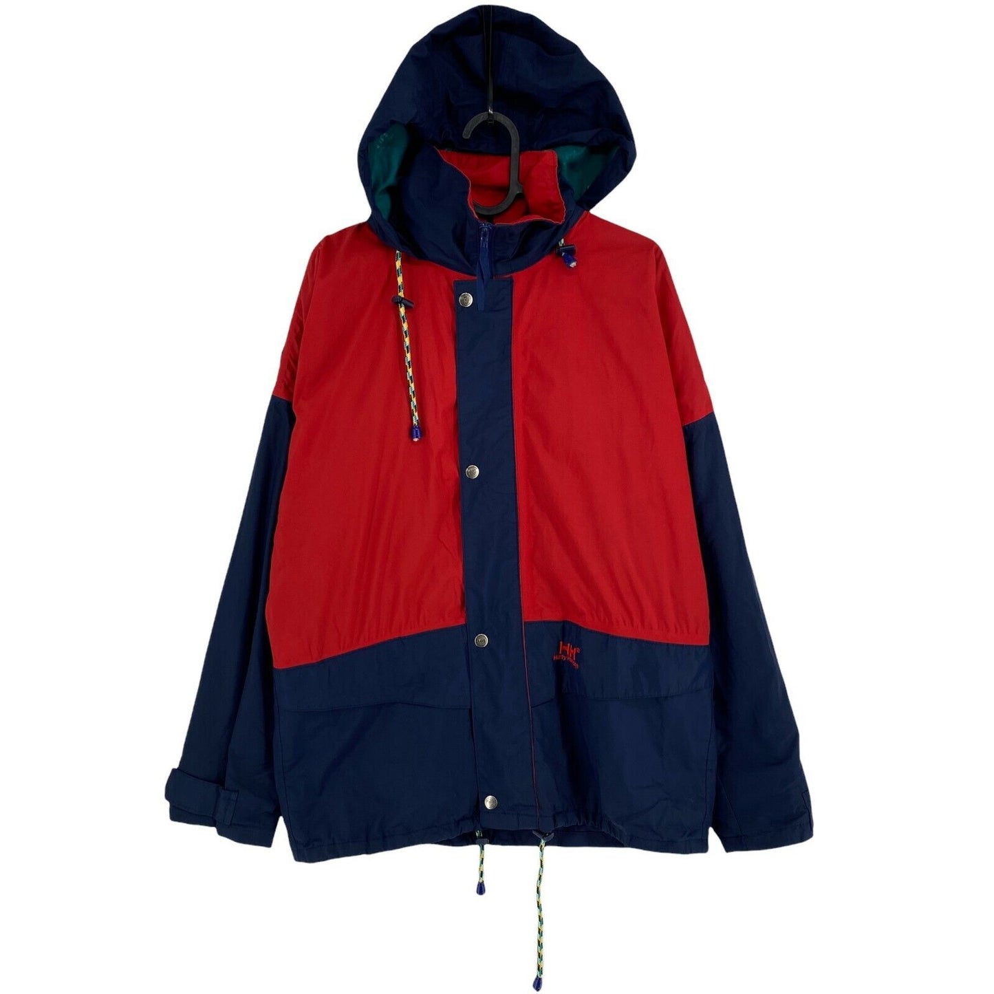 HELLY HANSEN Girl's Red Navy Blue Hooded Jacket Size XS 170cm 16 Years