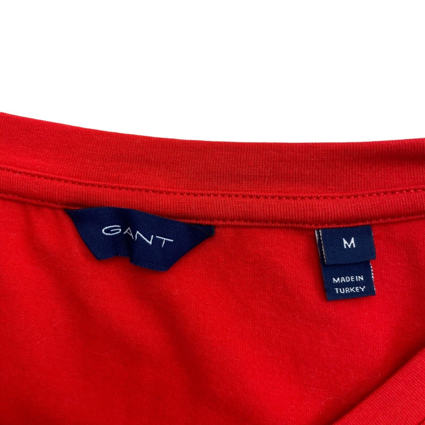 GANT T-Shirt mit Rundhalsausschnitt, Rot, Größe M