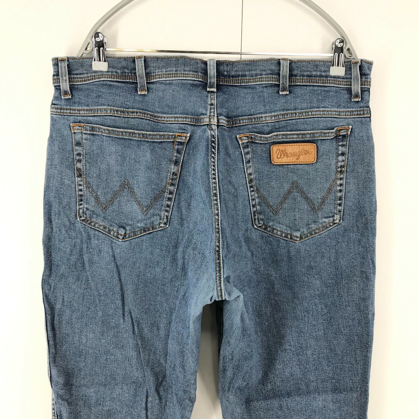 Wrangler TEXAS Blue Regular Straight Fit Jeans W38 L32