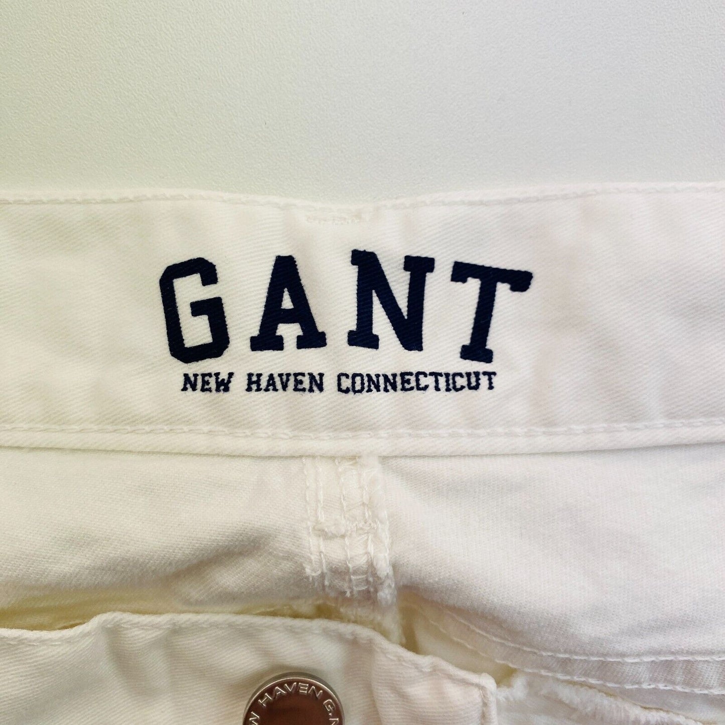 GANT Women White Skinny Cropped Pants Trousers Size W30