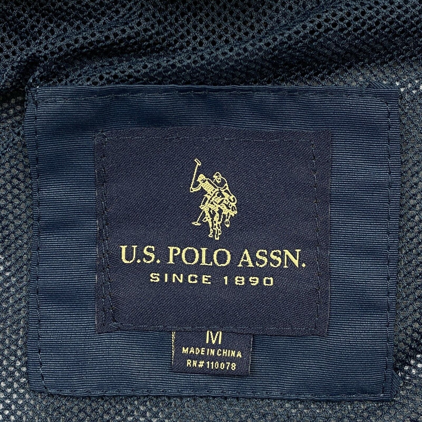 U.S. POLO ASSN. Navy Blue Hooded Jacket Size M