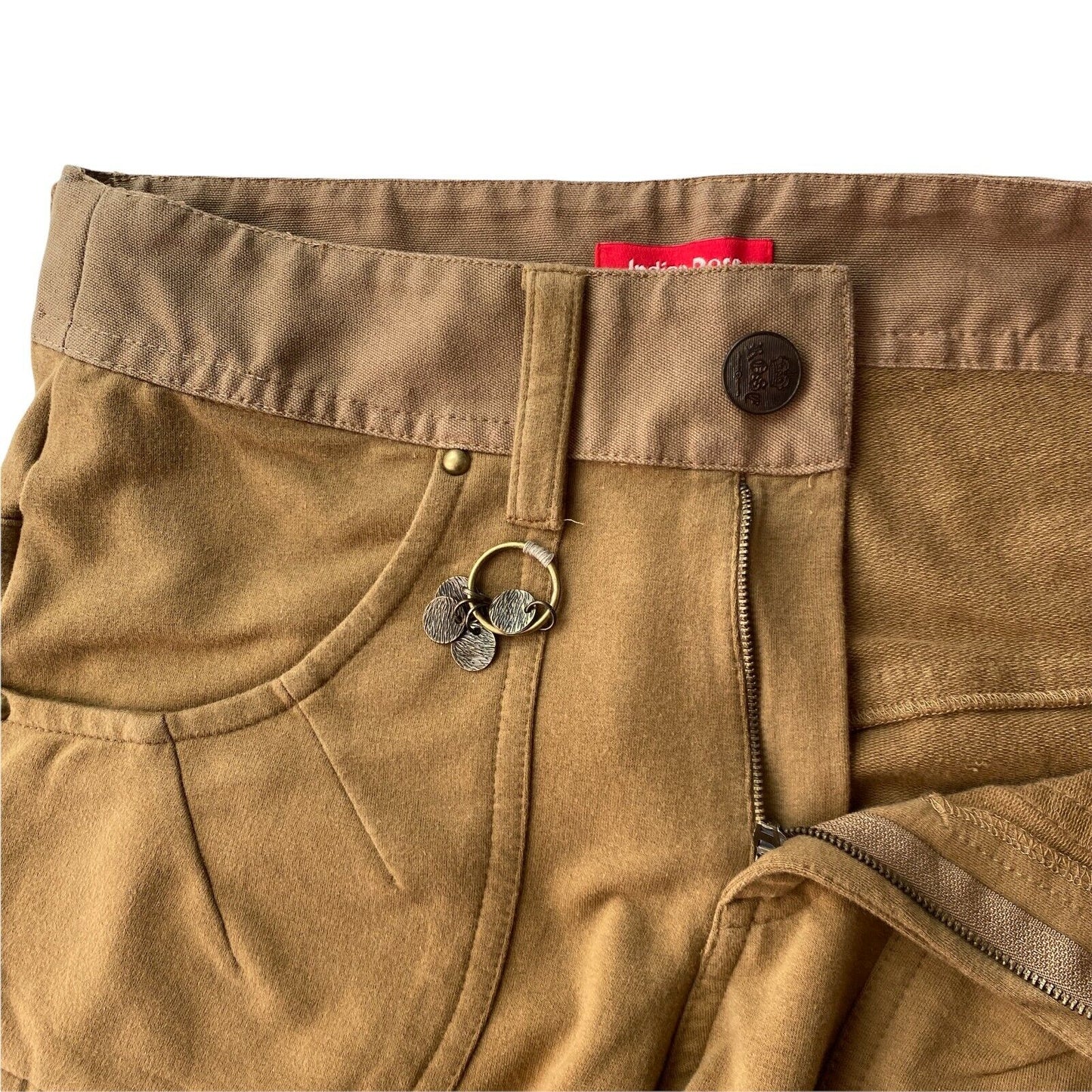 Indian Rose Damen-Bermudashorts in normaler Passform, Braun, Größe W28