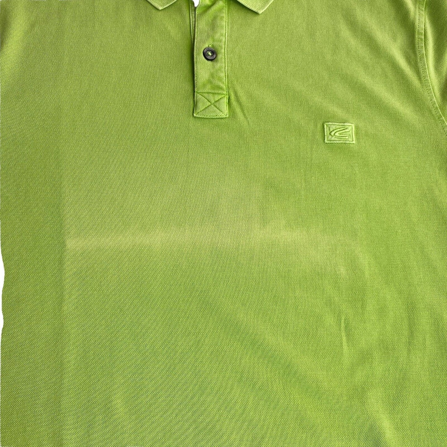 Camel Active Light Green Logo Pique Polo Shirt Size XL