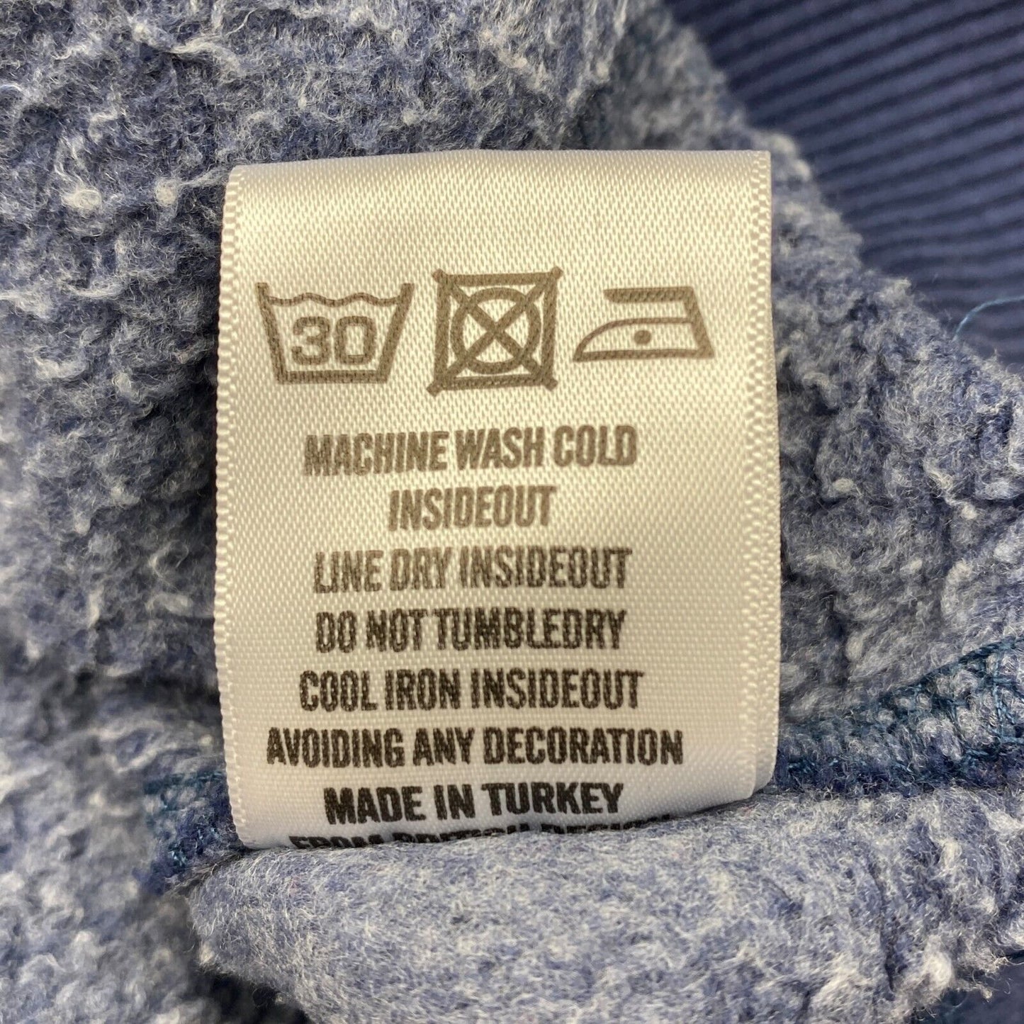 SUPERDRY Marineblauer Pullover mit Kapuze aus Baumwollmischung, Größe S