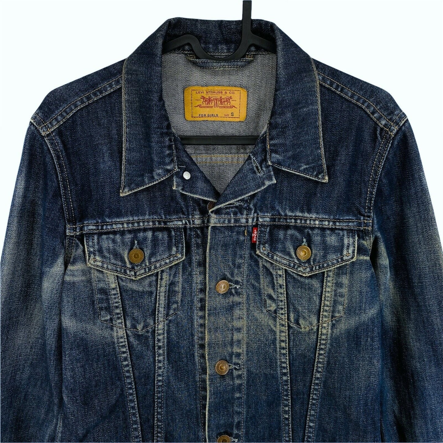 Levi's Navy Blue Vintage Denim Jeans Jacket Size S