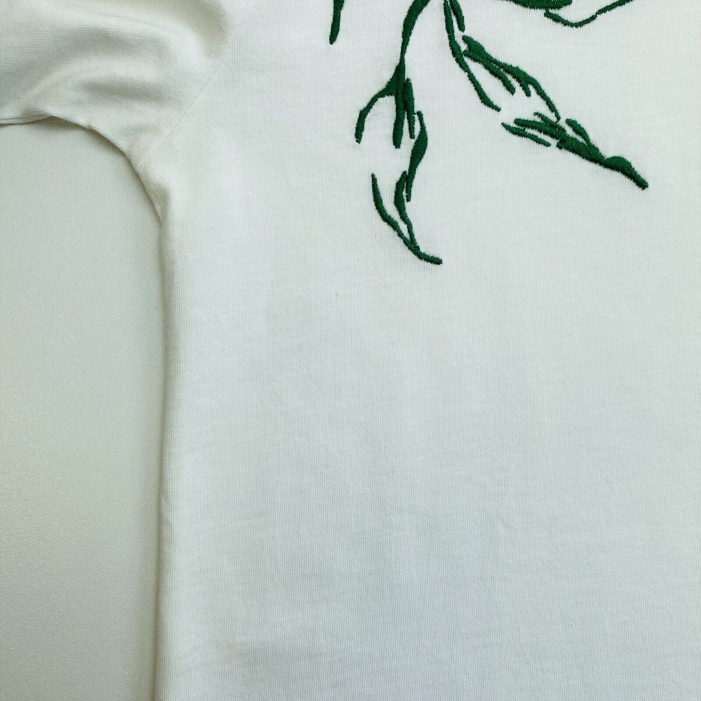 GANT White Peonies Crew Neck T Shirt Size XS