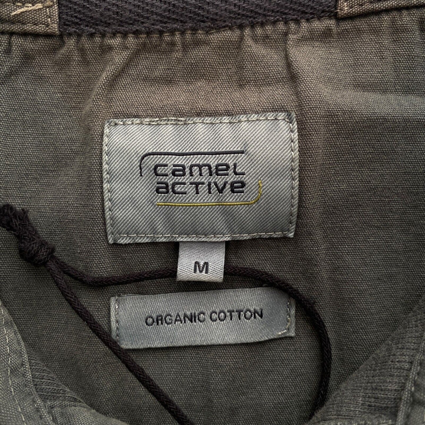 Camel Active Dunkelgrün Langarm Poloshirt Größe M