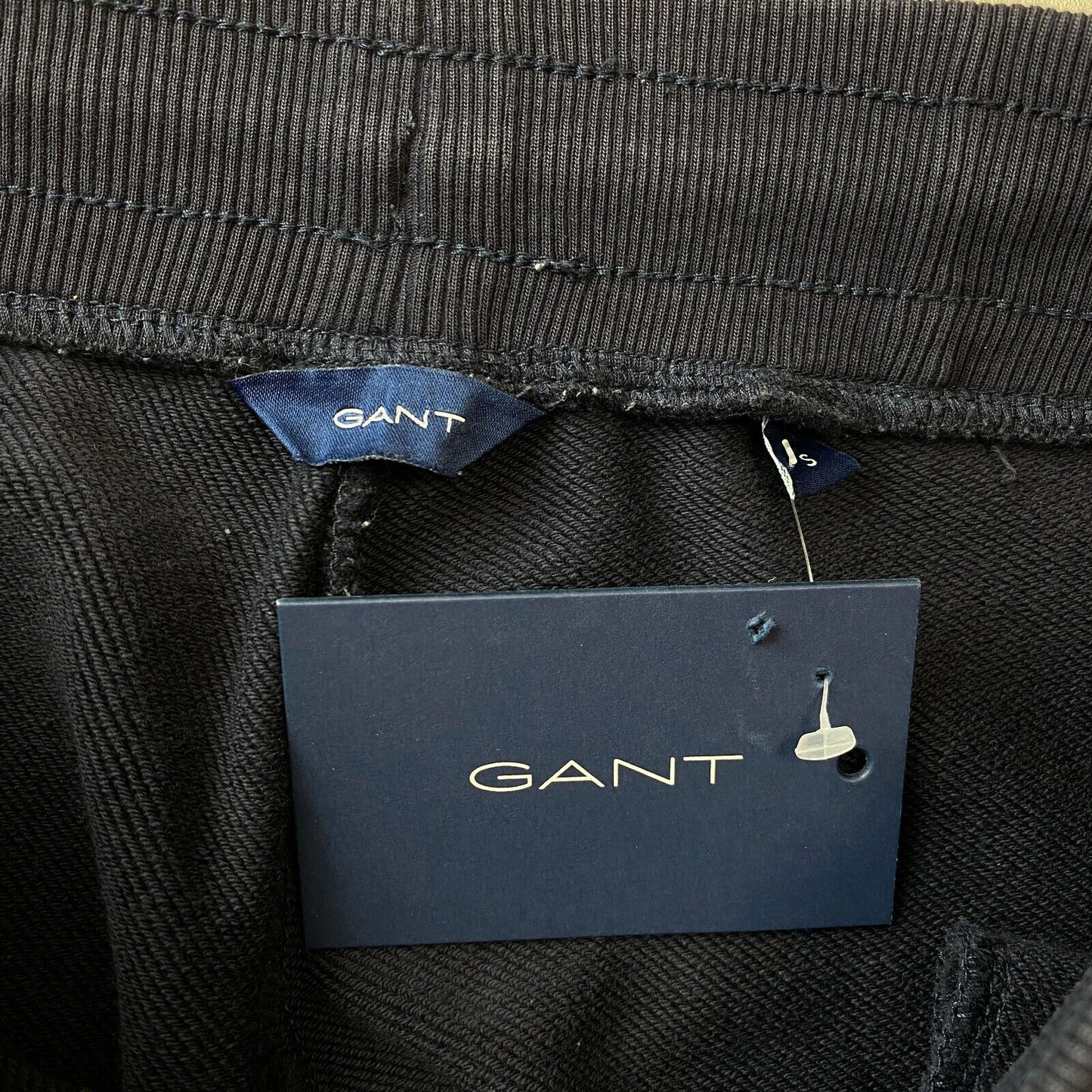 GANT Women Dark Blue Regular Fit Cuffed Sweat Pants Trousers Size S