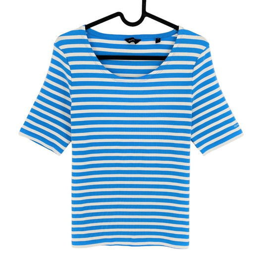 GANT T-Shirt mit Rundhalsausschnitt, blau, gestreift, Größe M