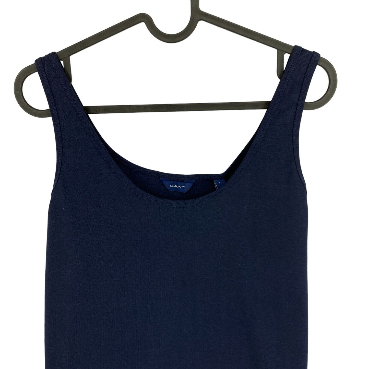 GANT Navy Blue 1x1 Rib Tank Top T Shirt Size S