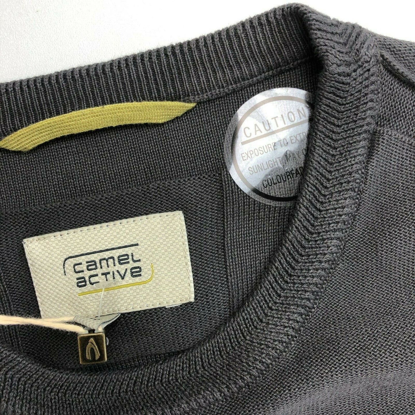 CAMEL ACTIVE Dark Grey Crew Neck Jumper Sweater Size M L XL