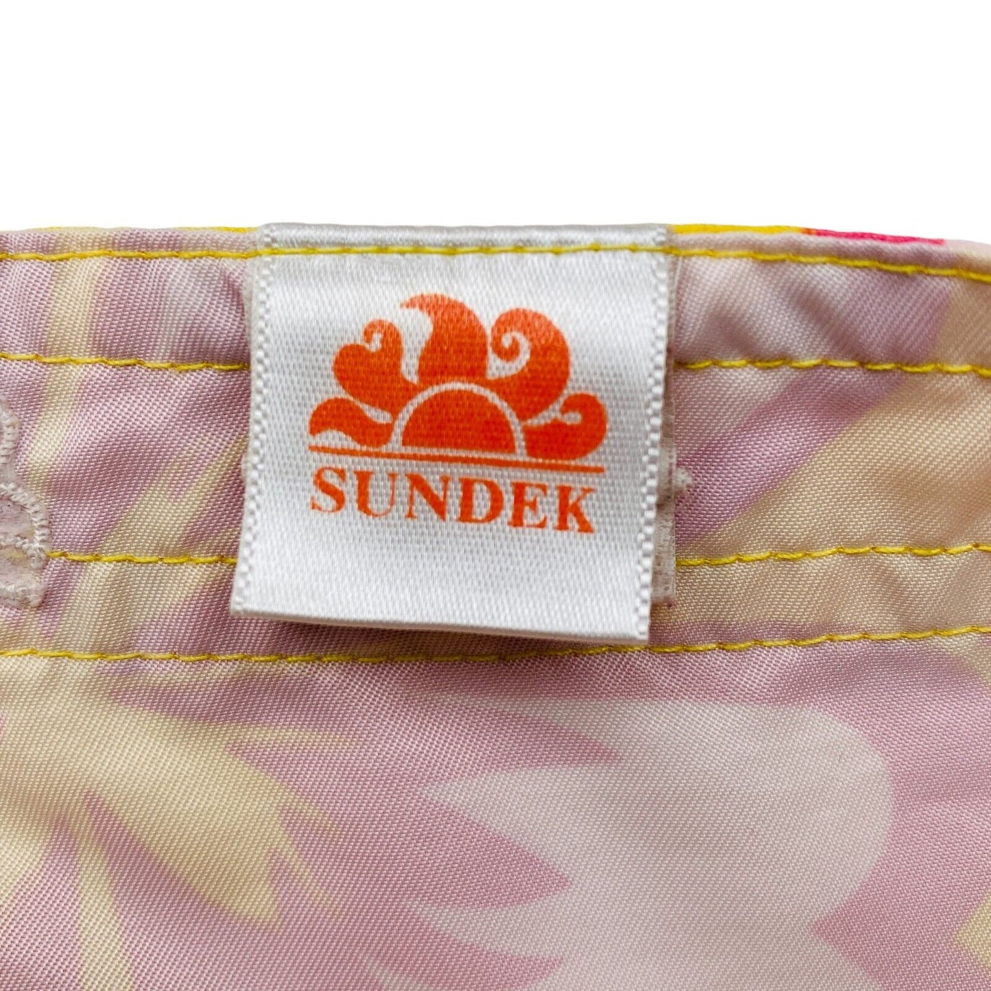 SUNDEK Floral Yellow Swimwear Swimming Trunks Shorts Size EU 32 UK 4 US 2