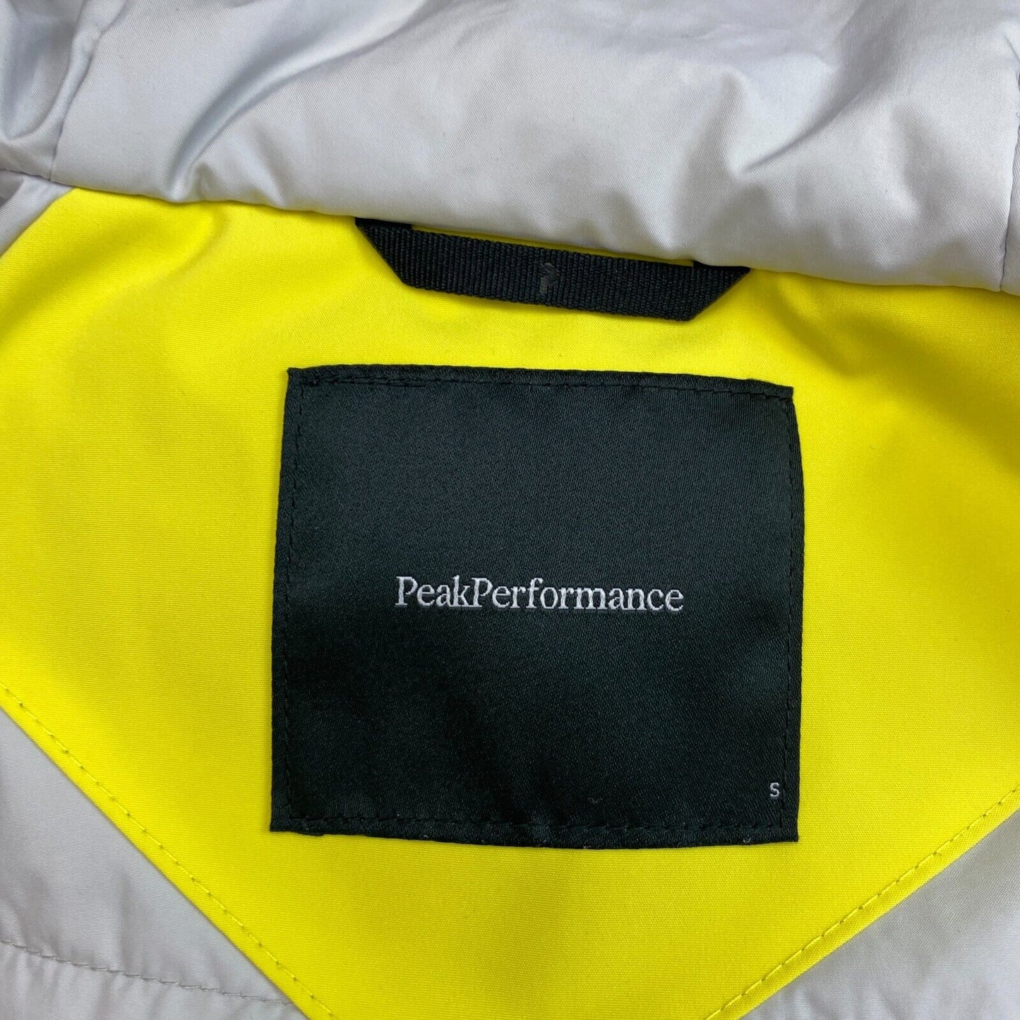 Peak Performance Women Yellow Rider HIPE RECCO Ski Hood Jacket Coat Size S