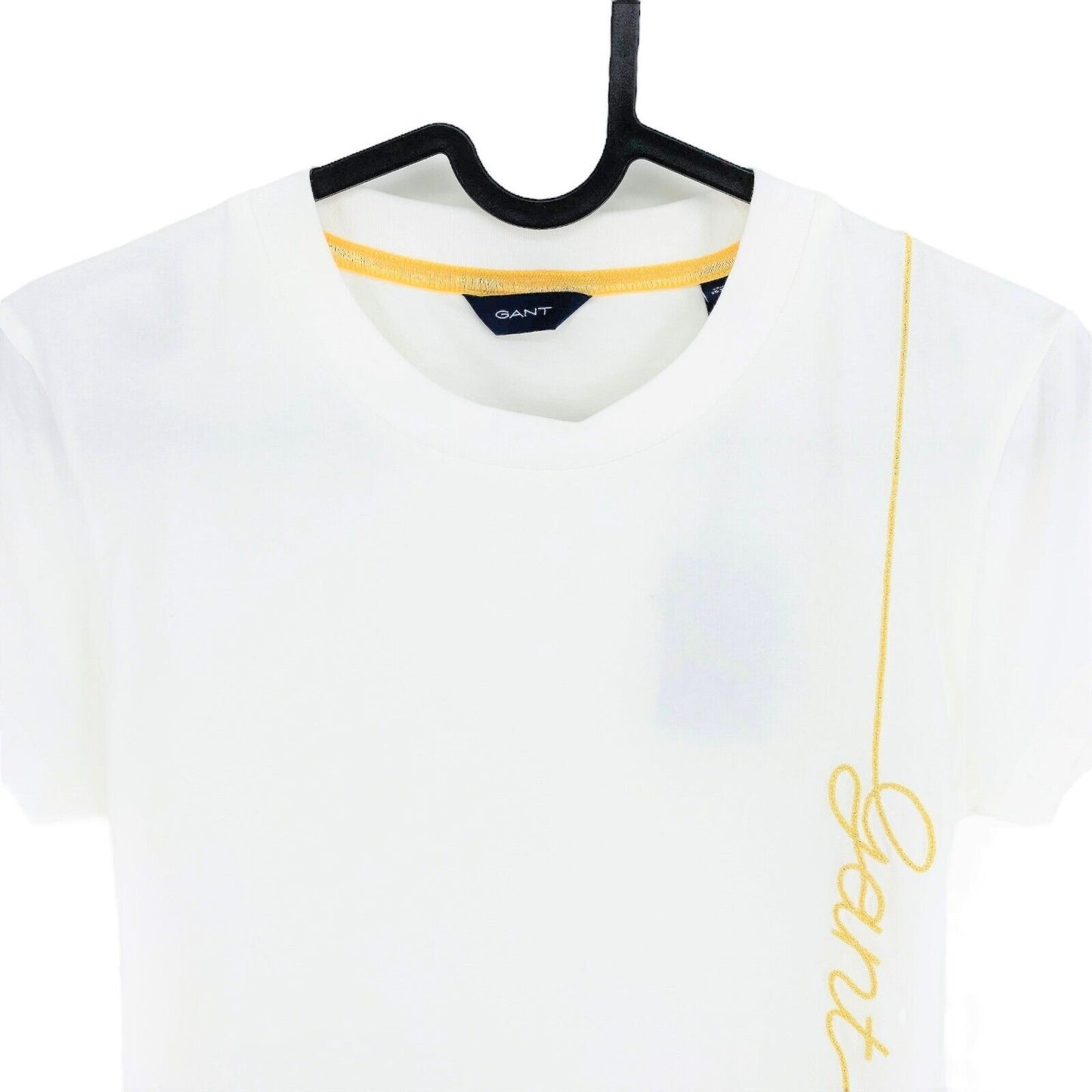 GANT Girls White Script Crew Neck T Shirt Size 15 Years 170 cm