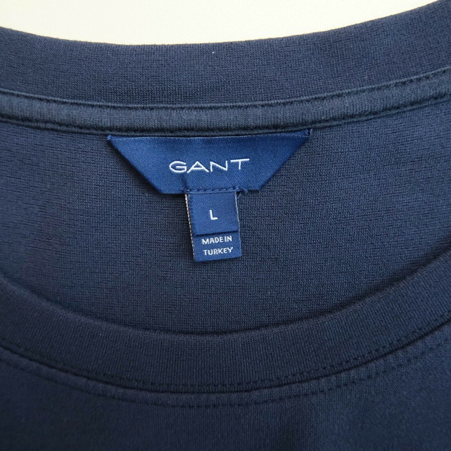 GANT Navy Blue Pleated Long Sleeves Dress Size L