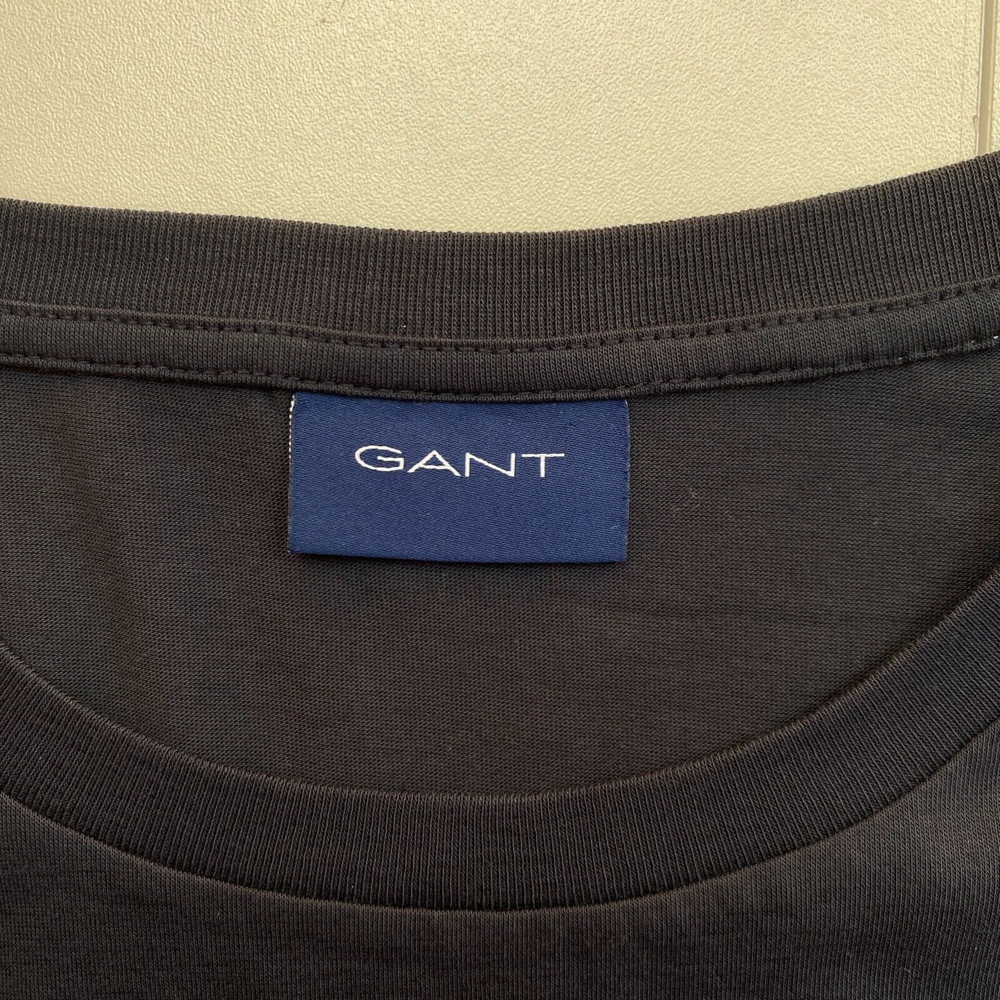 GANT T-shirt à col rond bleu marine taille M