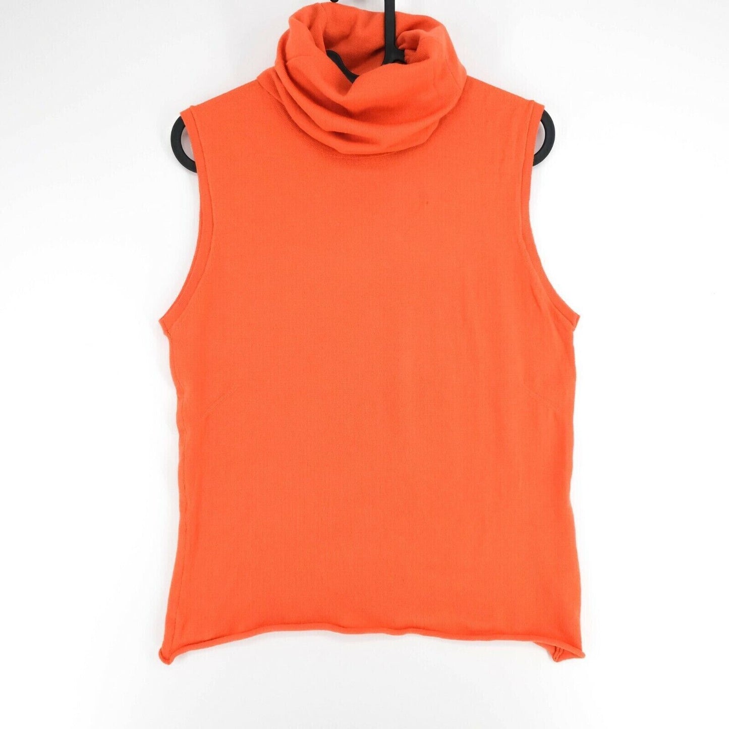 LANEROSSI Orange 100% Laine Mérinos Haut Col Roulé Taille 4 - XL