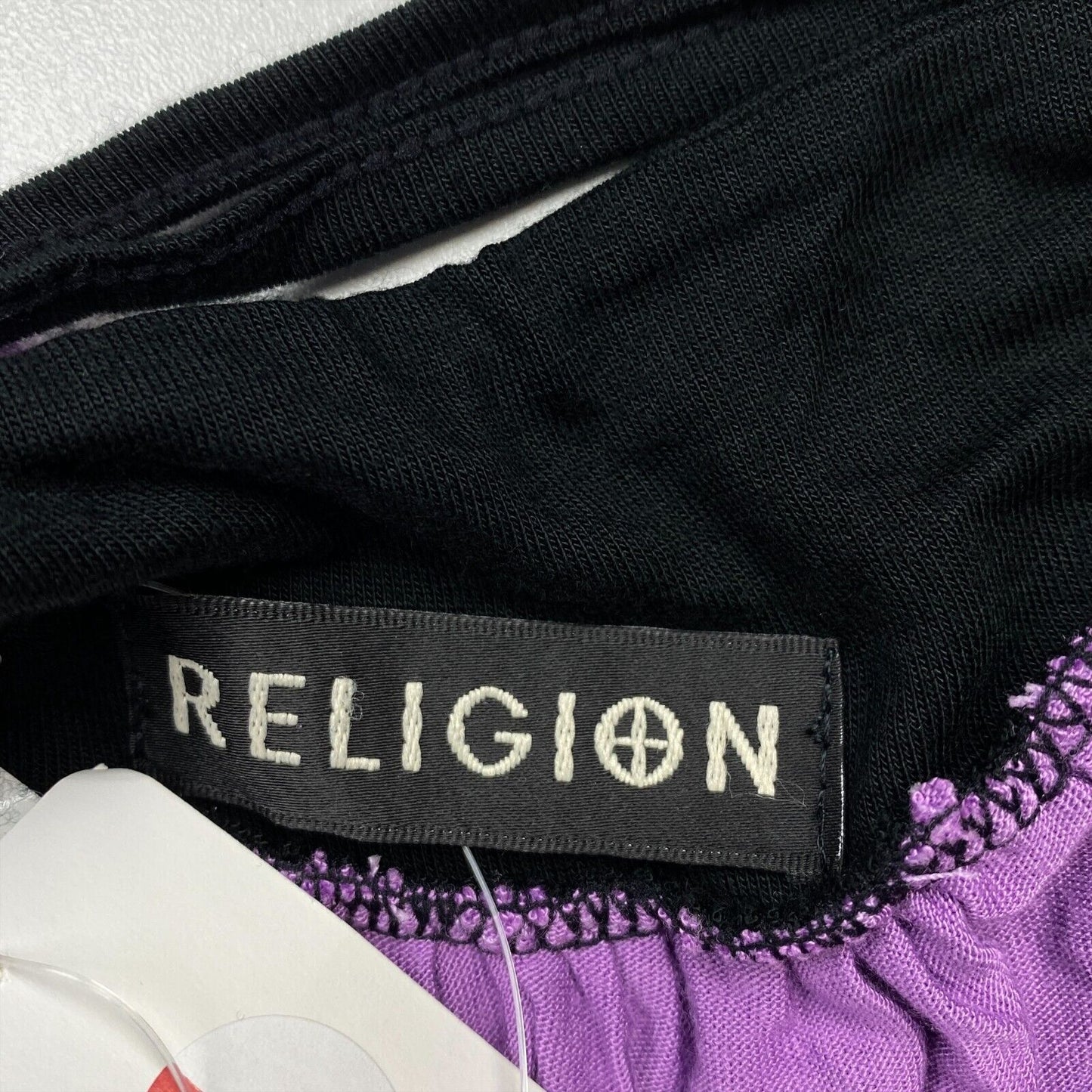 RELIGION Robe longue débardeur violette sans manches à col en V profond Taille 2 / M