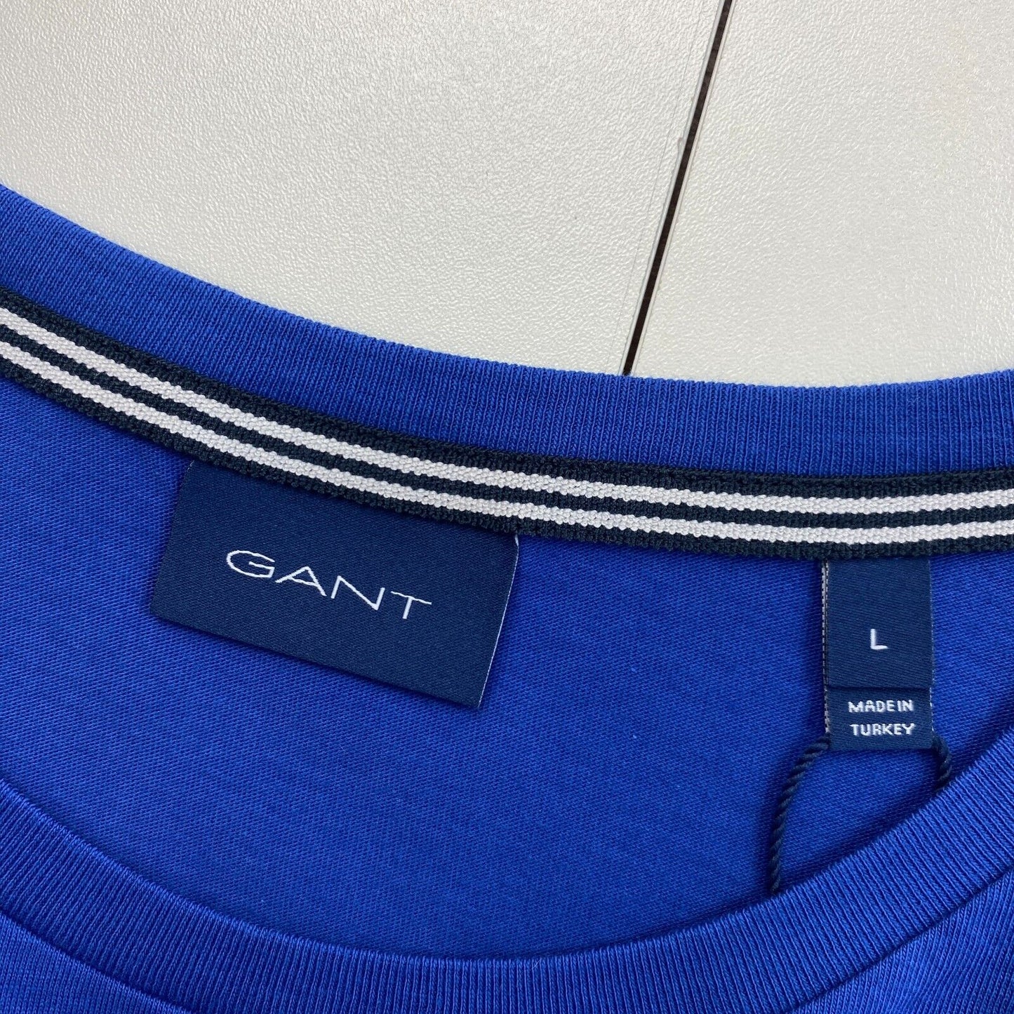 GANT Navy Blue Logo Crew Neck T-Shirt Size L