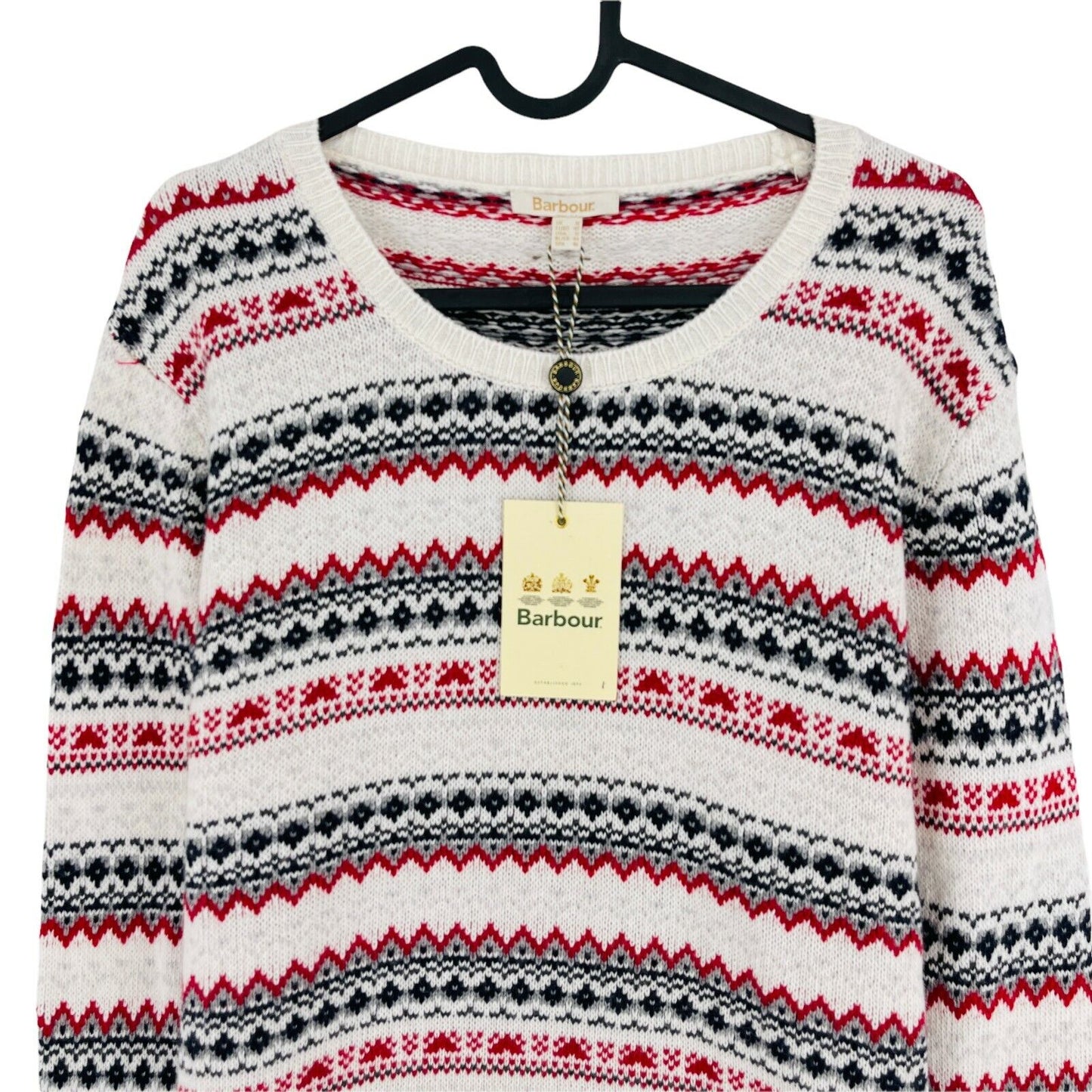 Barbour Roseberry Knit Wool Blend Jumper UK 14 16 18 EUR 40 42 44 US 10 12 14