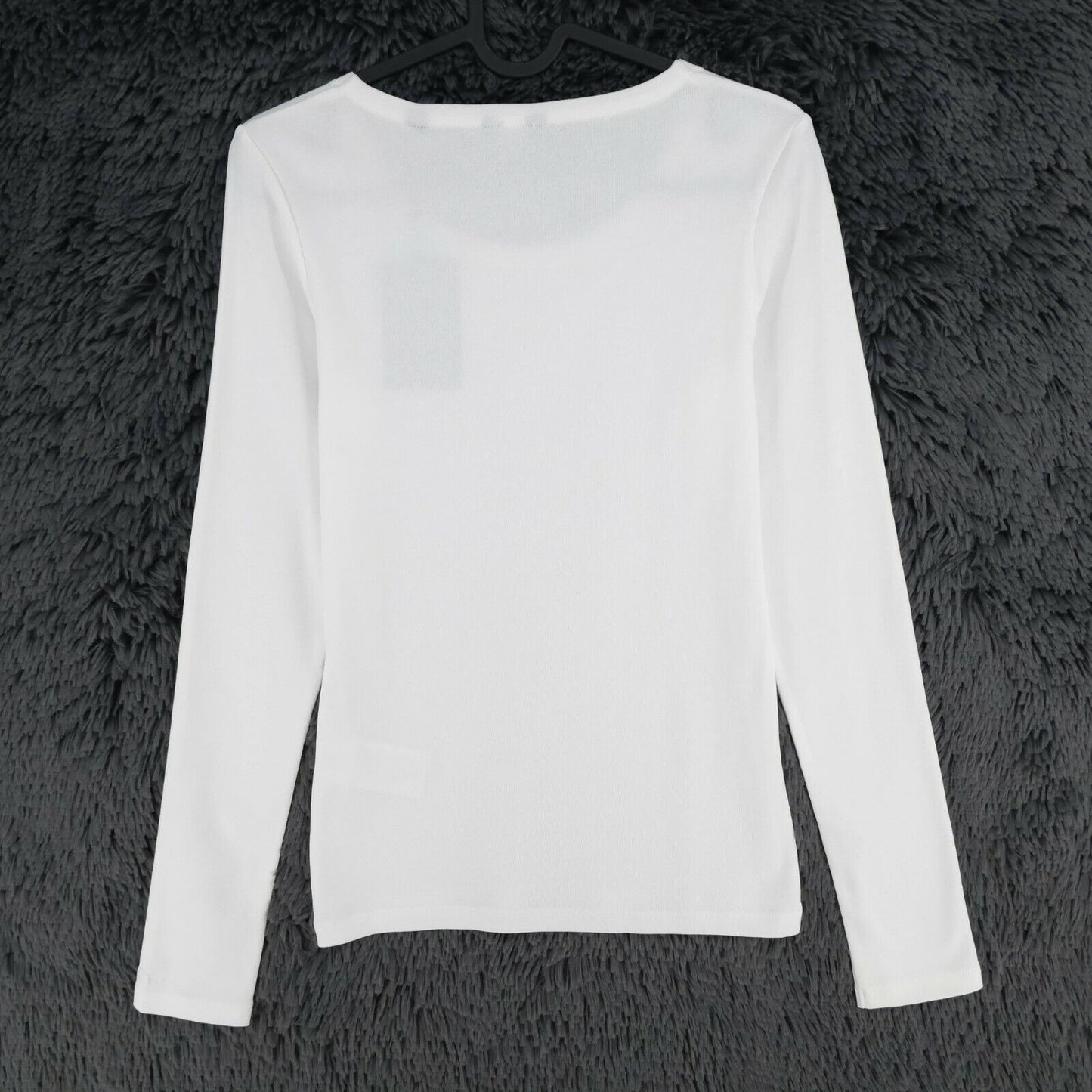 GANT White Crew Neck Long Sleeves T Shirt Size XS