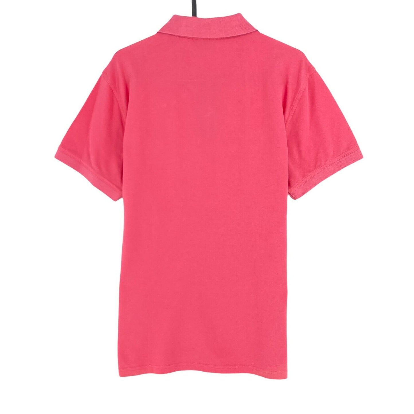 GANT Pink Contrast Collar Pique Rugger Polo Shirt Size M