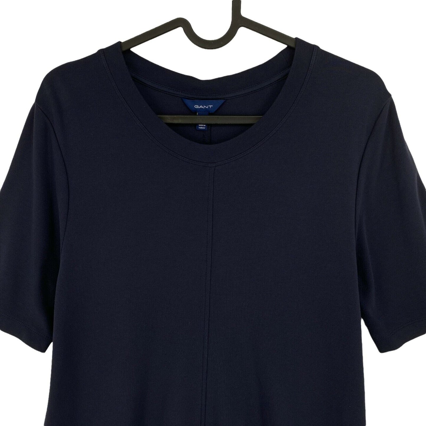 GANT Navy Blue A Line Jersey Crew Neck Dress Size S