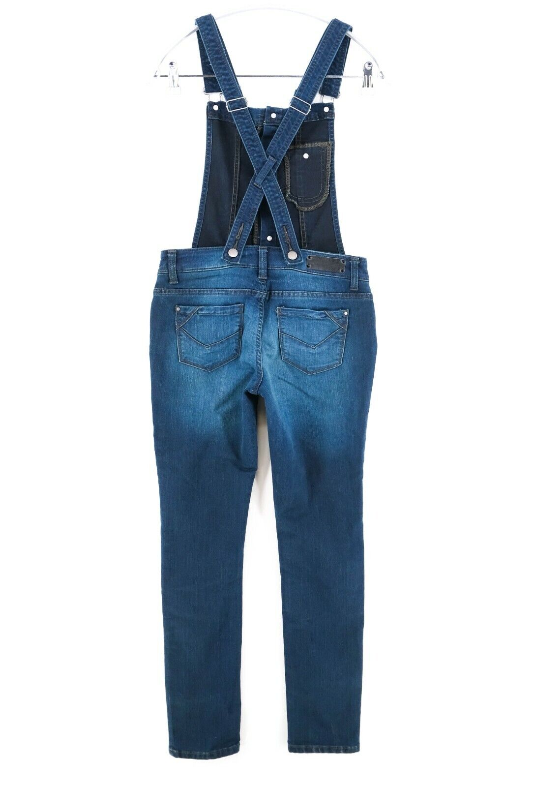 NAF NAF Blue Denim Dungarees Slim Fit Jeans Size 38 40