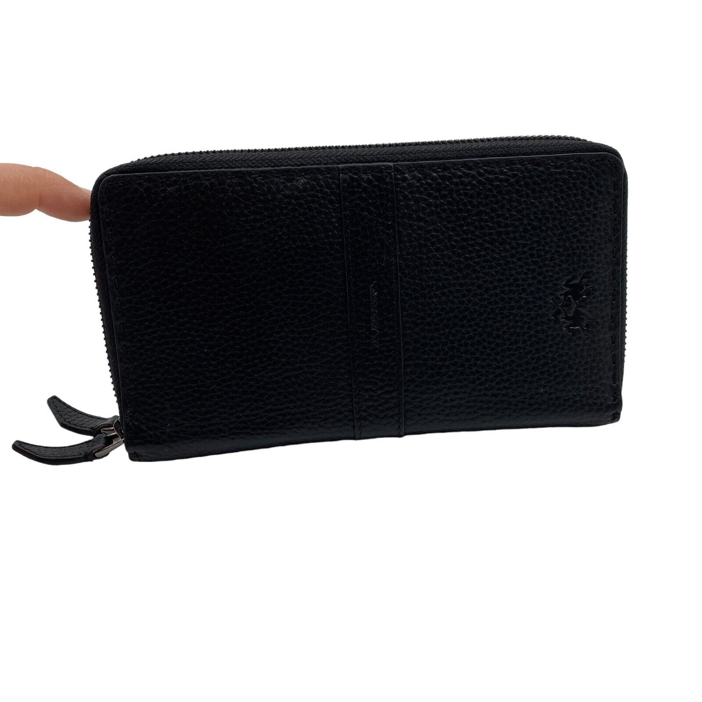 La Martina Black Big 100% Leather Wallet