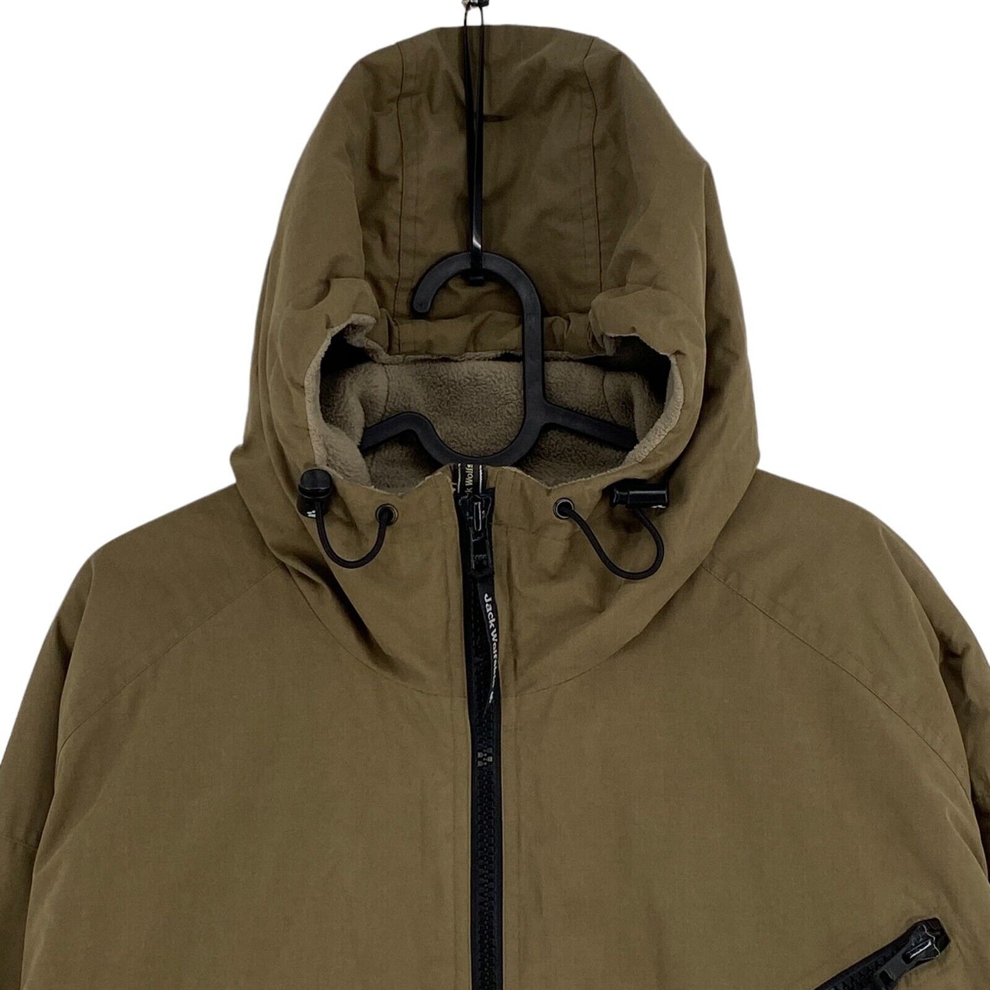 Jack Wolfskin Brown Cotton Blend Veste à capuche Manteau Taille L