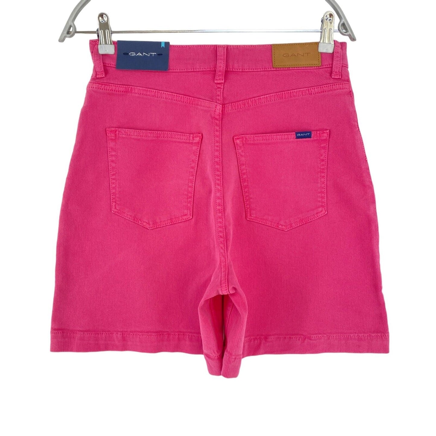 GANT Damen Jeansshorts in regulärer Passform, Rosa, Größe W28