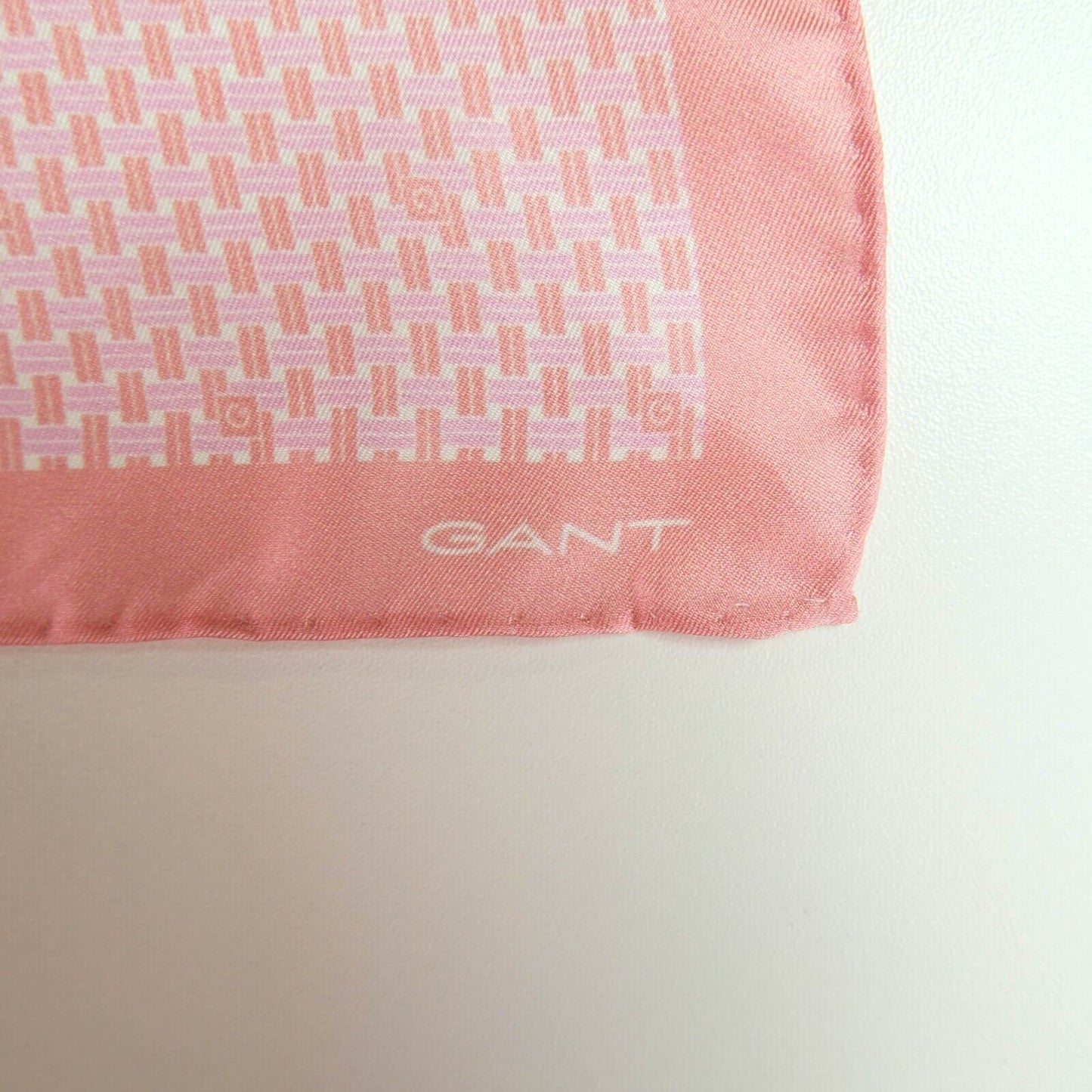 GANT Pink Signature Weave Silk  Scarf Shawl