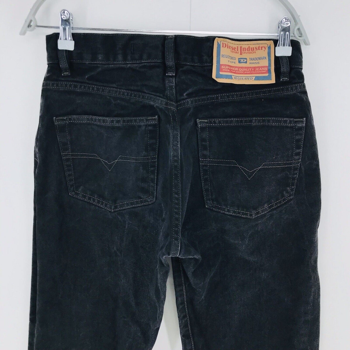 Diesel Dark Grey Regular Straight Fit Jeans W31 L34 Made In Italy