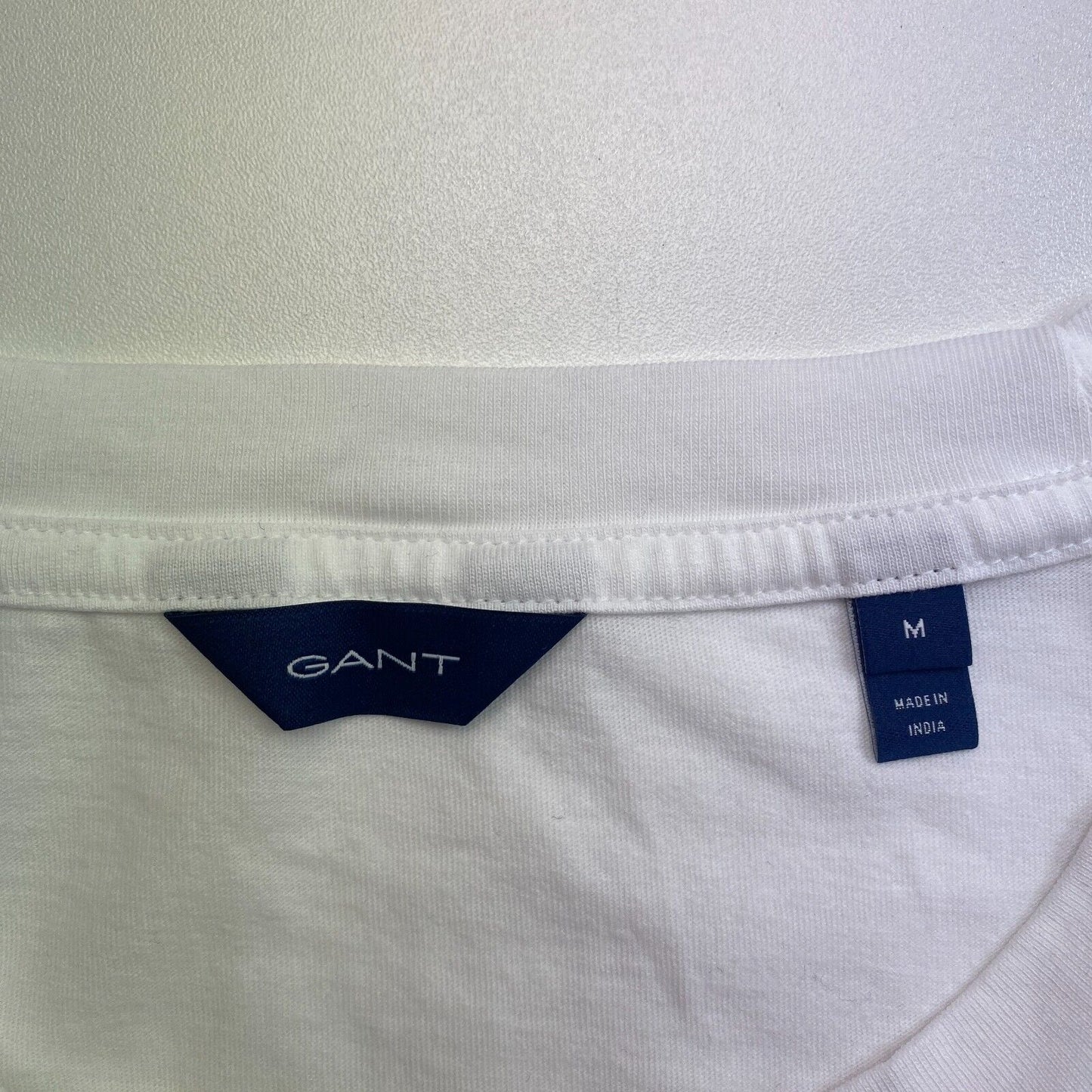 GANT Women White Archive Shield SS Crew Neck T Shirt Size M