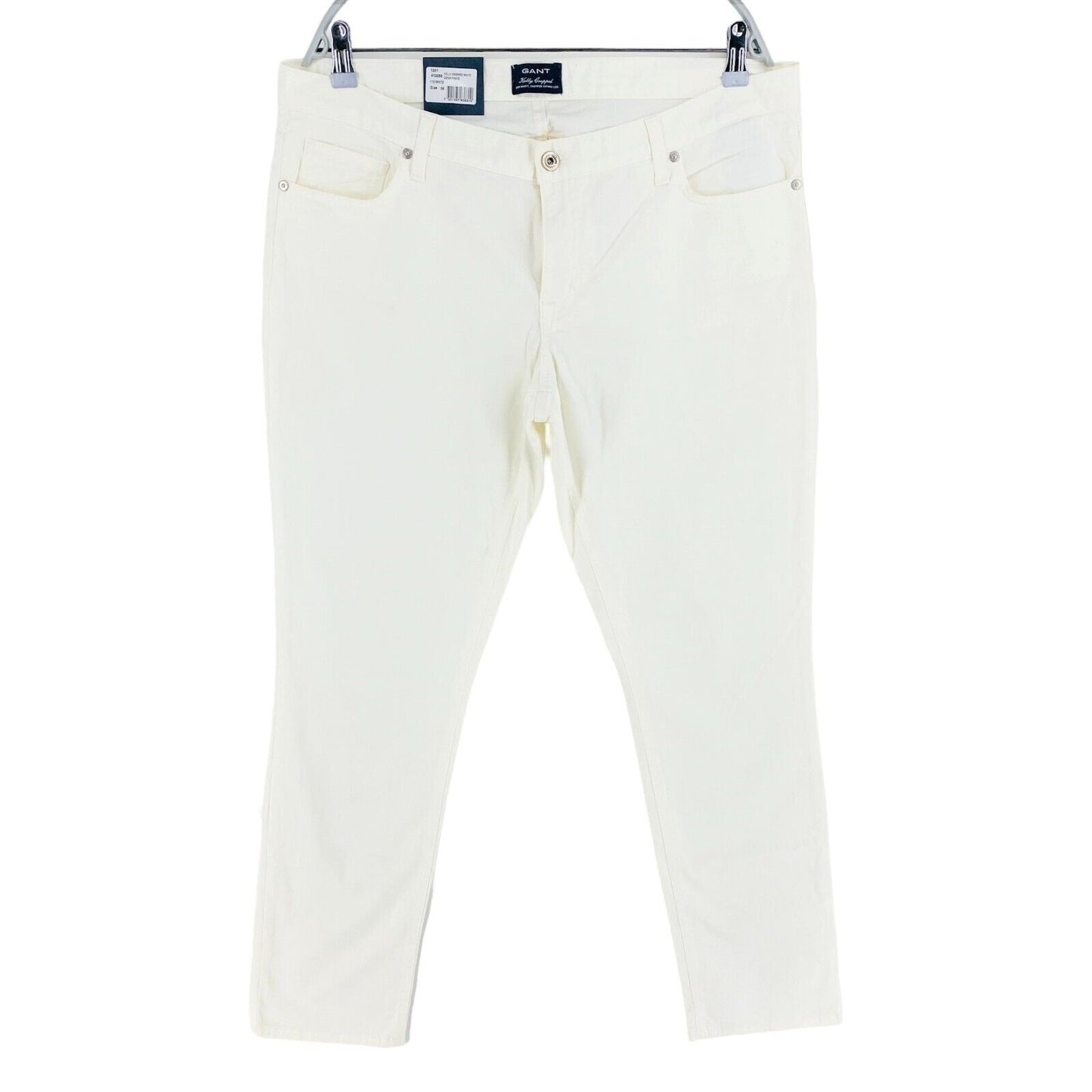 GANT Women White KELLY Cropped Denim Pants Trousers Size W36