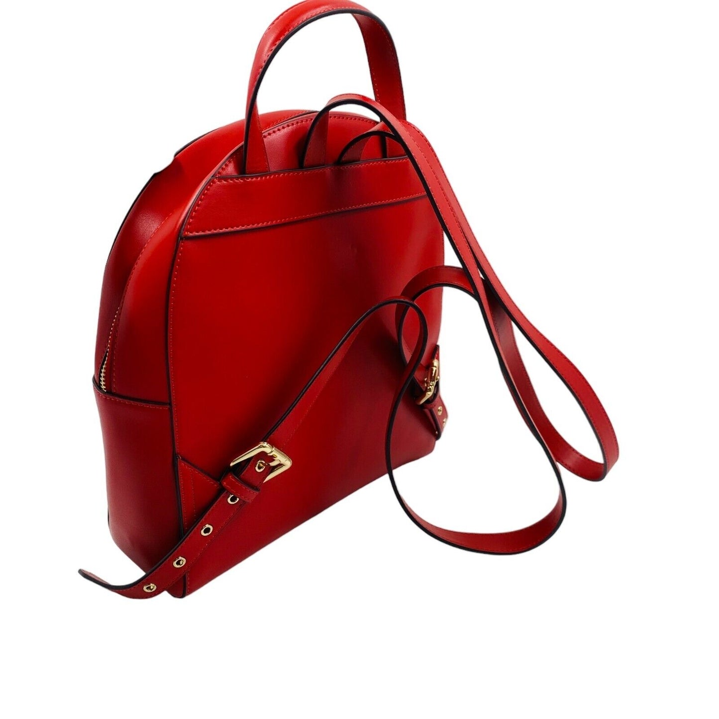 La Martina Rot 100 % Leder Damen Rucksack Rucksäcke