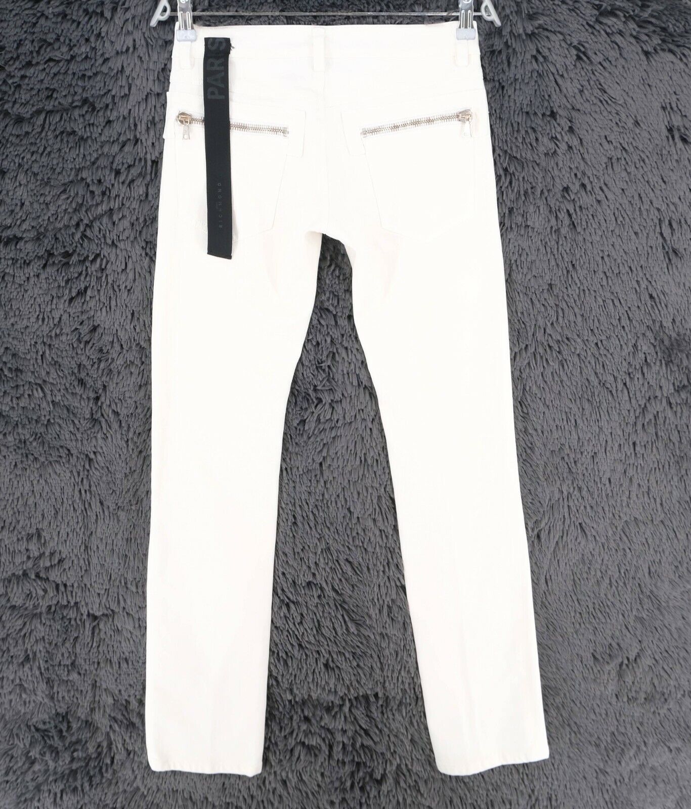 John RICHMOND White Tapered Jeans Size 28