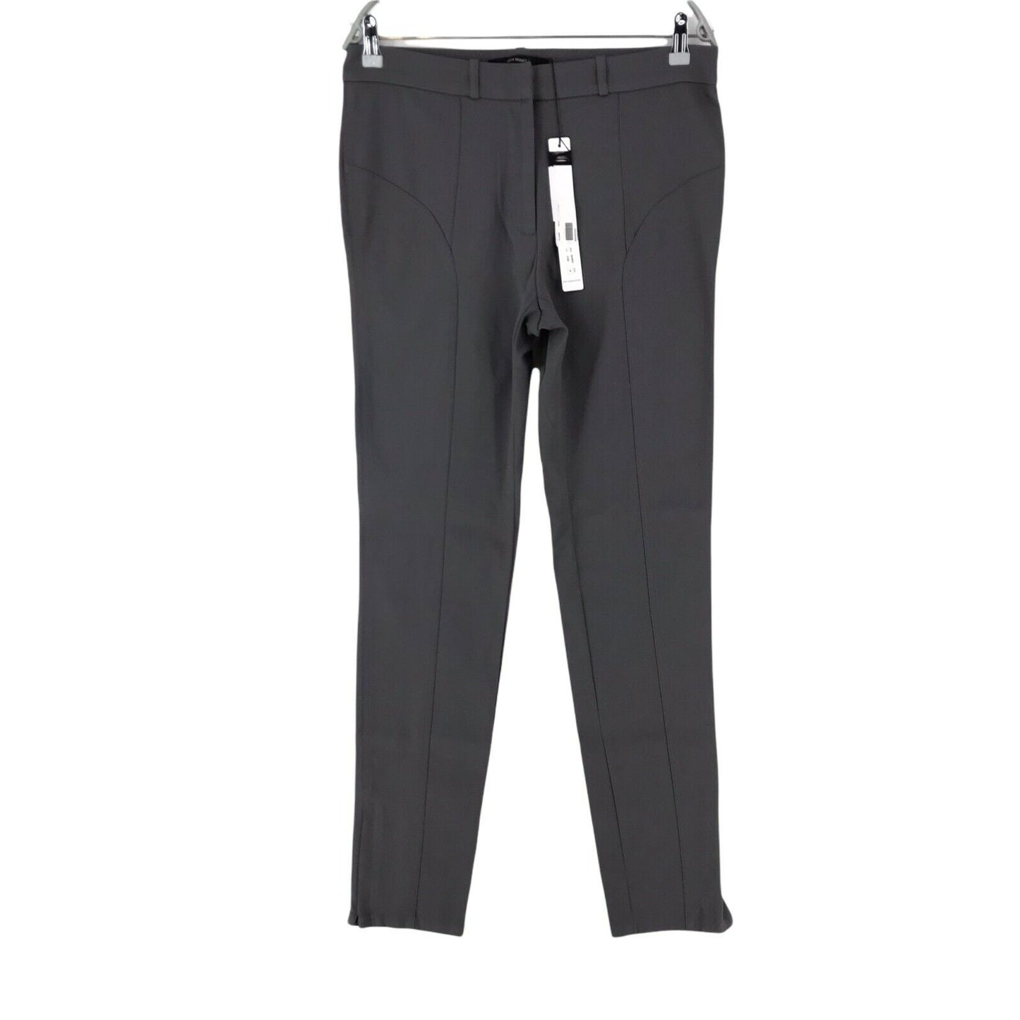 RRP €160 Sita Murt Women Grey Regular Tapered Fit Trousers Size 46 / W32