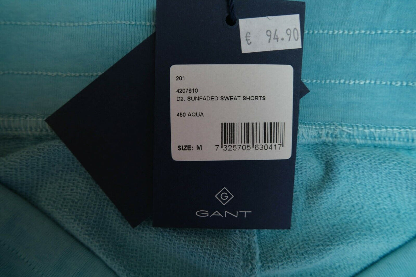 GANT Blue Sun Faded Sweat Shorts Size M