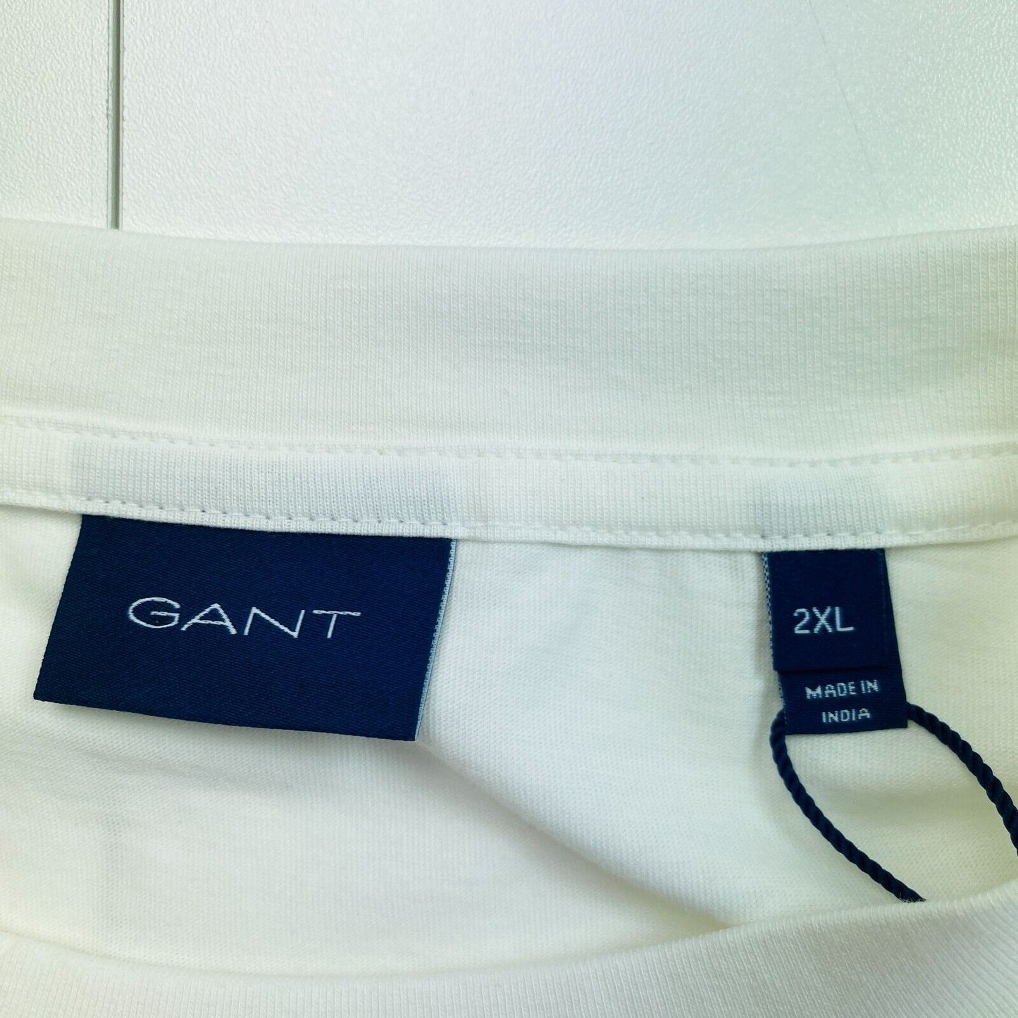 GANT White Tonal Archive Shield Crew Neck Short Sleeve T Shirt Size 2XL XXL