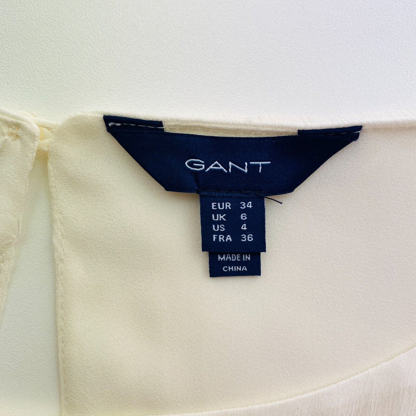 GANT Women Beige Boat Neck Dress Size EU 34 UK 6 US 4