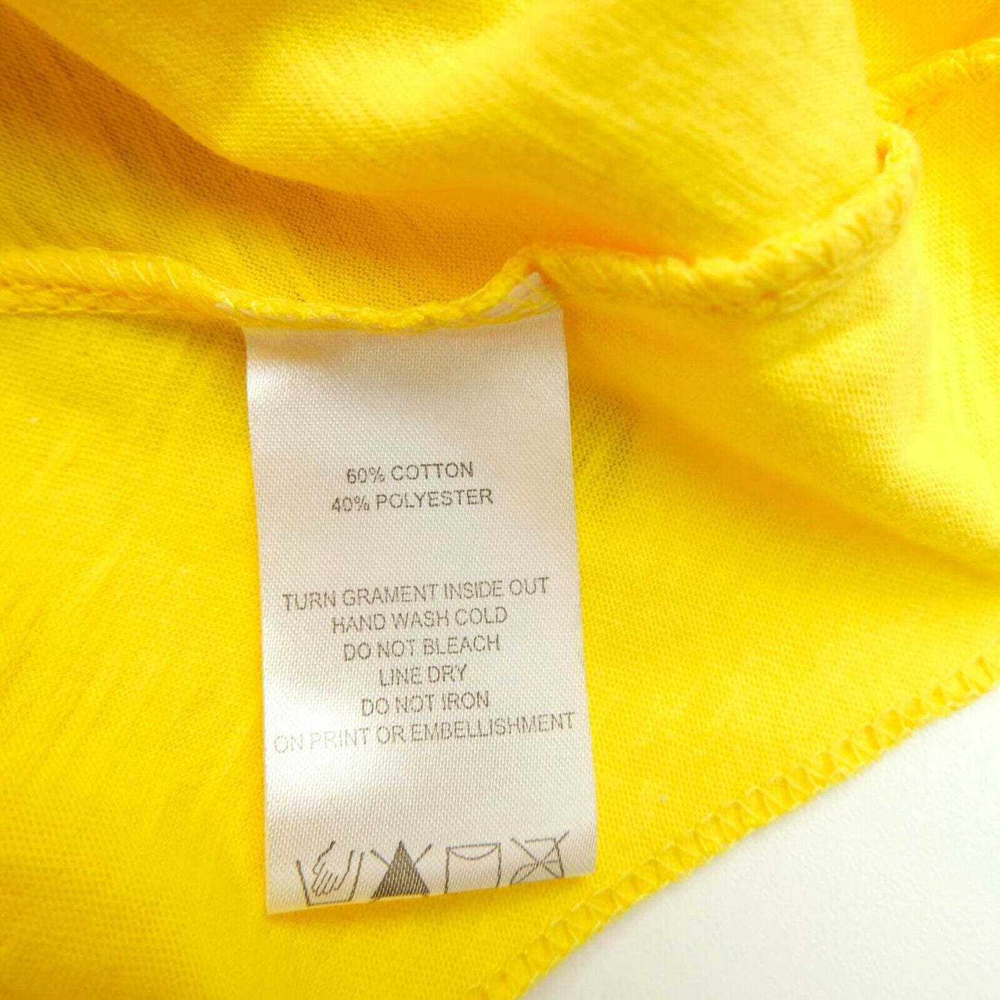 DEREON Yellow Asymmetric Round Neck Top T Shirt Size XL