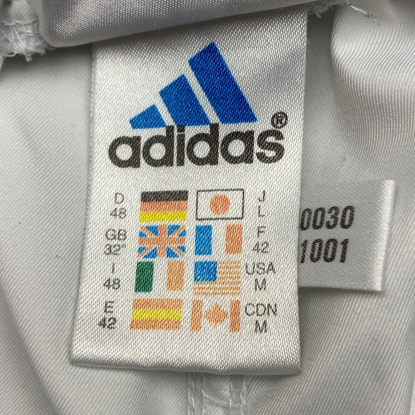 adidas White Activewear Shorts Size L