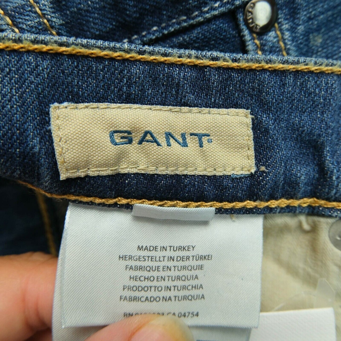 GANT Women Blue Finely Tailored Regular Straight Fit Jeans Size W26 L34